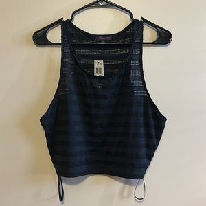 NWT Black Material Girl Mesh Tank (Part of a Set!)